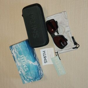 Smith sunglasses - style Colson - black matte with amber colored polarized lens